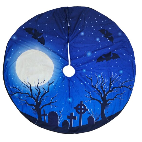 Halloween Tree Skirt and The Nightmare Before Christmas Book - Picture 2 of 12